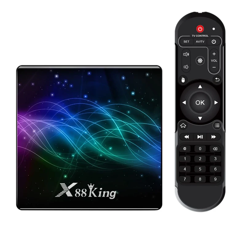 X88 King S922X 4 Гб DDR4 Оперативная память 128 Встроенная 1000M LAN 5G WI-FI Bluetooth 5 0 Android 9 4K VP9 H.265 ТВ