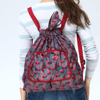 

Backpack Bag Women‘s Large Capacity Flower Ethnic Style Waterproof Nylon Shoulders Backpacks Рюкзак Женский bolsa feminina