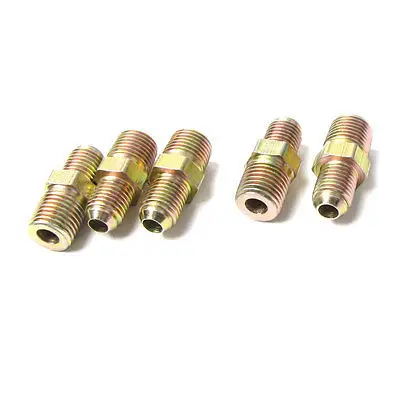 5 шт. 25/6" до 1/4" PT наружная резьба трубки фитинги шестигранные ниппели соединители