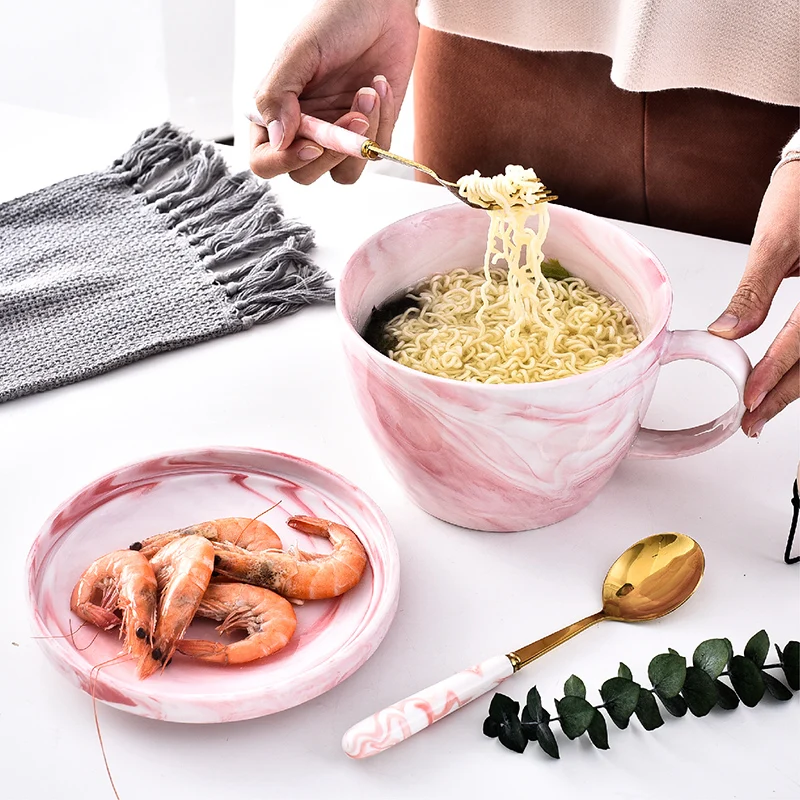 Новинка ins чашка для лапши быстрого приготовления tazas de ceramica creativas Европа чашки и кружка для молока кружка кофе большой забавный canecas divertidas