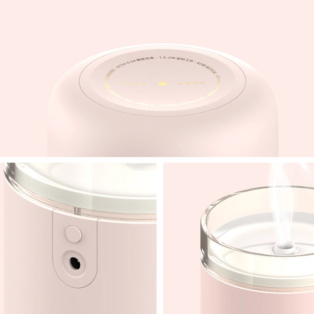2019Ultrasonic Air Humidifier Candle Romantic Soft Light USB Essential Oil Diffuser Car Purifier Aroma Anion Mist Maker Hydratio
