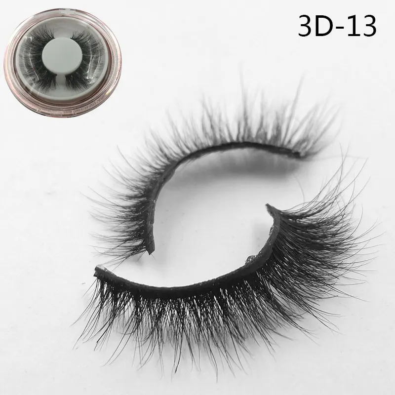 3D-13 Iflovedekd норковых ресниц 1 пара шелковых ресницы на заказ упаковка ресниц - Цвет: 3D-13