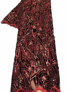 

Bridal Nigerian Tulle Lace Fabric African Lace 2019 Dubai Design Embroidery High Quality French Fabric Laces FZ-123