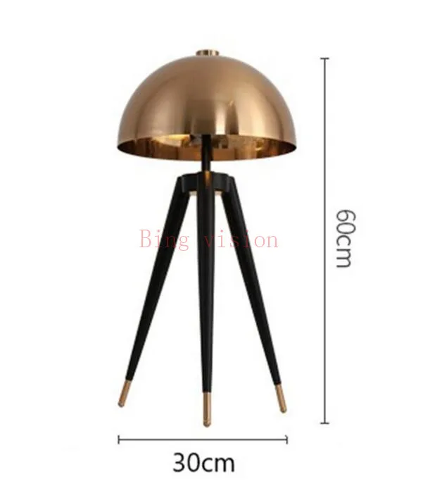 table lamp Постмодерн, дизайнерский торшер, металлическая Гальваническая Грибная головка, для дома, Decco, стоячие лампы для гостиной, спальни, прикроватная лампа - Цвет абажура: table lamp