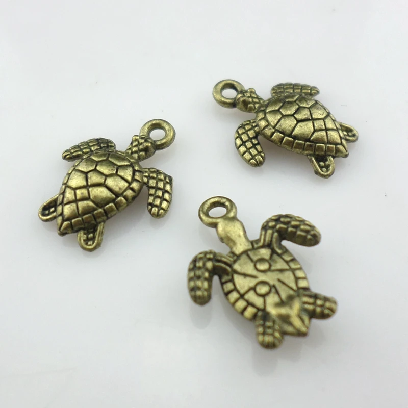 48 шт. подвески в виде морской черепахи 12 х16 мм|tortoise charms|jewelry making pendantscharm pendant |