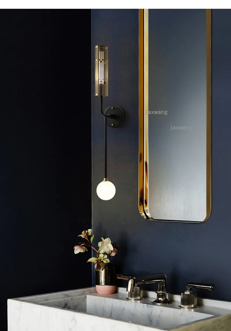 Светодиодный настенный светильник в скандинавском стиле с двойной головкой, бра, Современный осветительный прибор, светодиодный настенный светильник, зеркальные фары, кухонные аксессуары, освещение JW