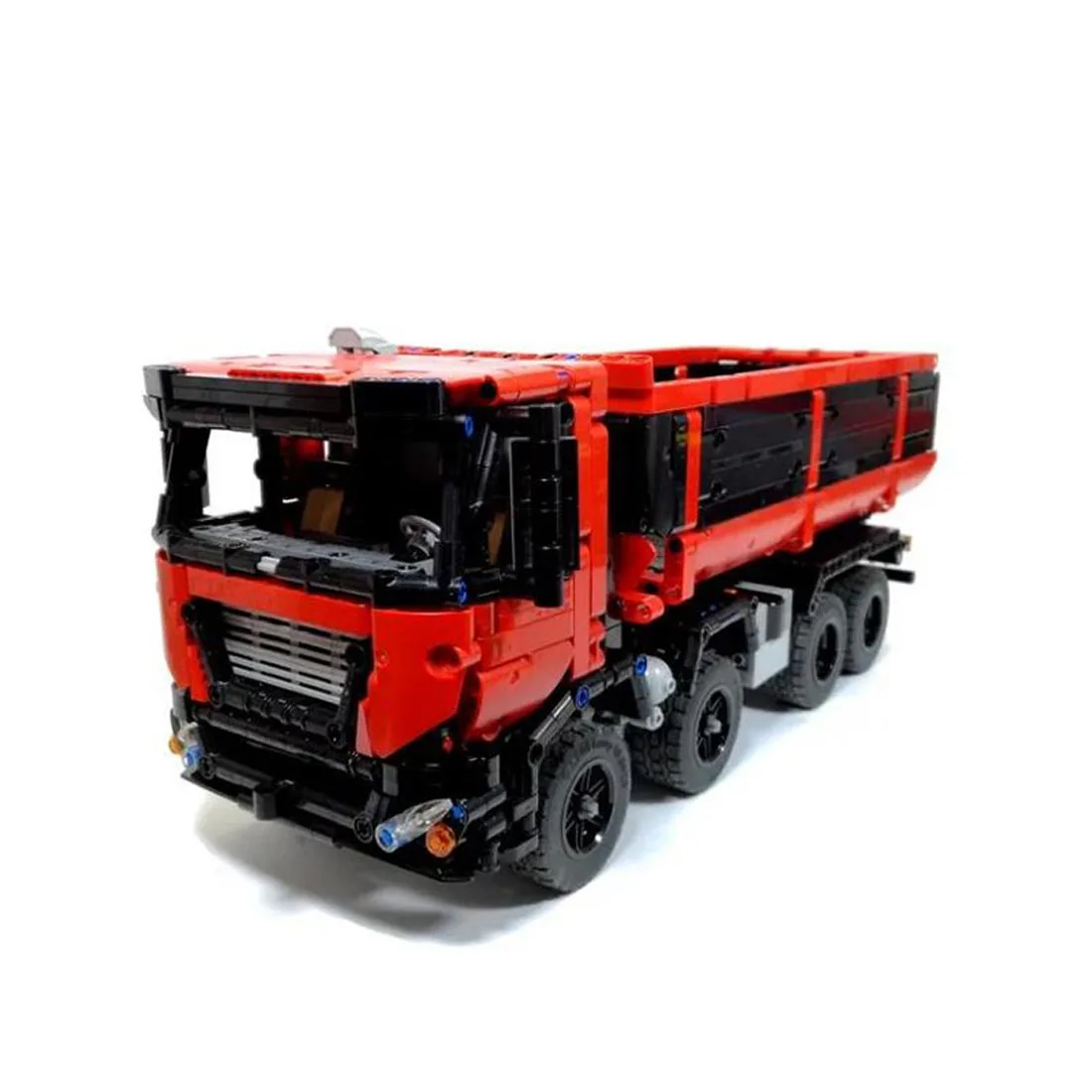 1415 шт MOC RC саморазряжающаяся модель грузового автомобиля в сборе, набор строительных блоков с двигателем и пультом дистанционного управления