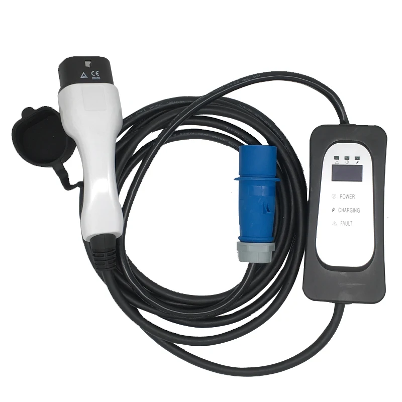 Мобильное зарядное устройство для электромобиля Wallbox 32A быстрое IEC62196 Type 2 CEE 3 pins EVSE