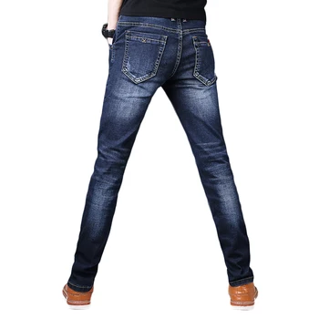 

Fashionable high quality elastic men jeans new men jeans comfortable men slim jeans cotton pants large size 27-36