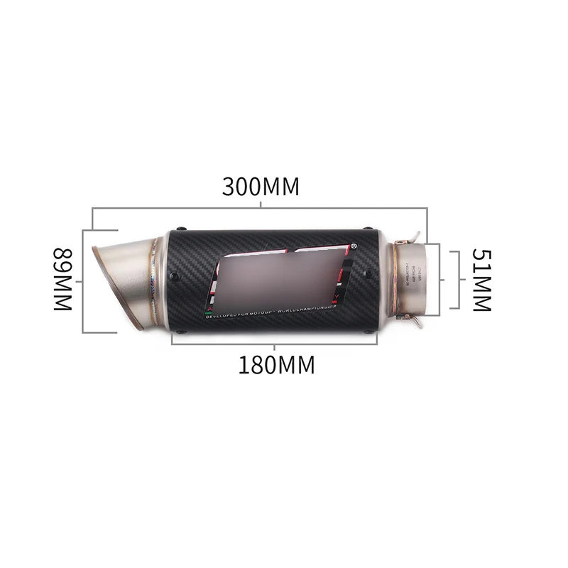 Комплект для выхлопной системы для Yamaha R3 R25 YZF-R3 мотоцикл Mid Link Pipe slip on глушитель выхлопной трубы 51 мм Съемный Db Killer Escape
