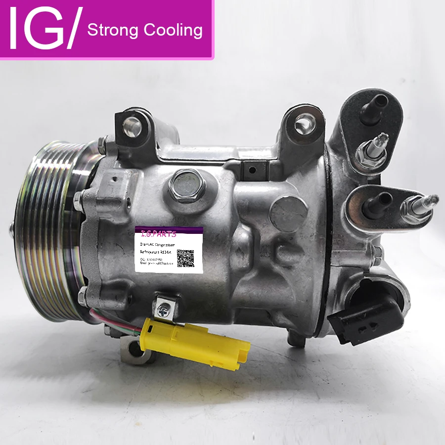Новый компрессор переменного тока SD7C16 для Peugeot 407 508 Citroen C5 C6 9683055180 9800840380 6453WW 6453SN