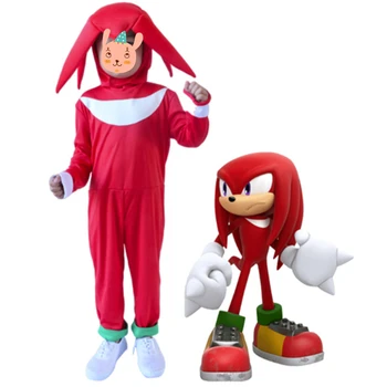 

Kid Carnival Party Anime Sonic Cosplay Jumpsuit Sonic The Hedgehog Character Cosplay Game Halloween Costume Party Suit Dress Up