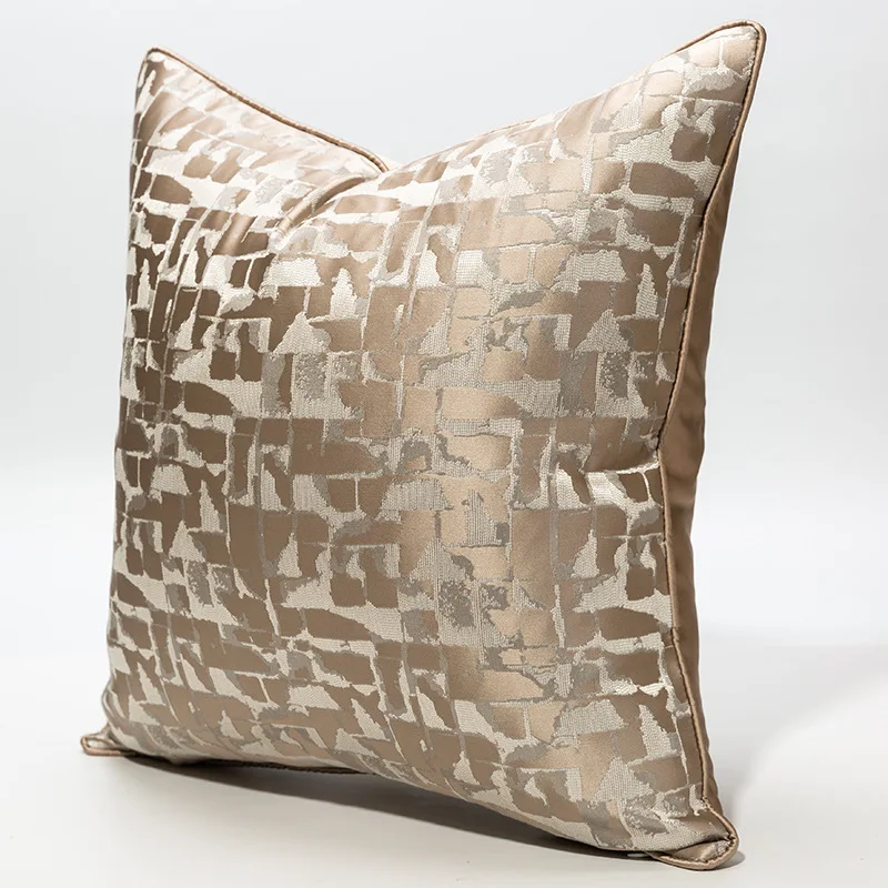 Fashion Lattice Light Luxury Cushion Cover 30x50 45x45cm 50 High-grade Jacquard Pillow case Sofa Bed Home Decor Backrest | Дом и сад