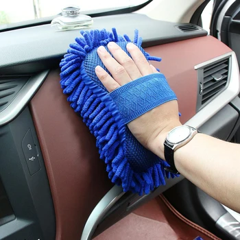 

Microfiber Car Washer Sponge Cleaning Car Care Detailing Brushes Washing Towel Auto Gloves Styling Accessories