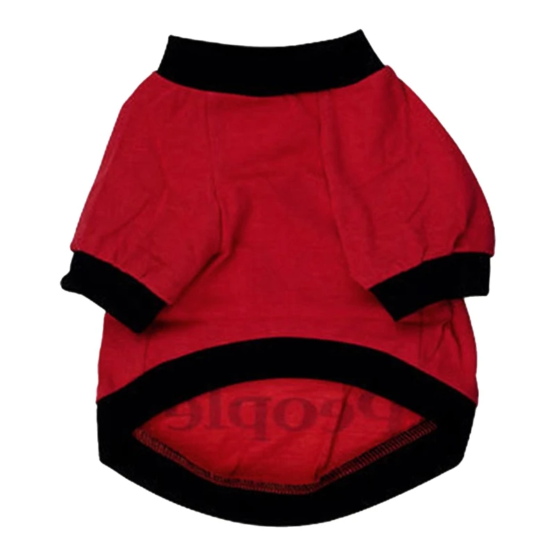 2 шт., зимняя одежда для животных, щенков, собак, кошек, жилет, футболка, пальто, платье, свитер, одежда L «Безопасность», черный и «Я лаю», Красный