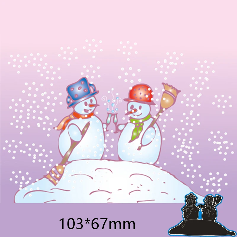 Troquel De Corte De Metal De Muñeco De Nieve Nórdico Dulce