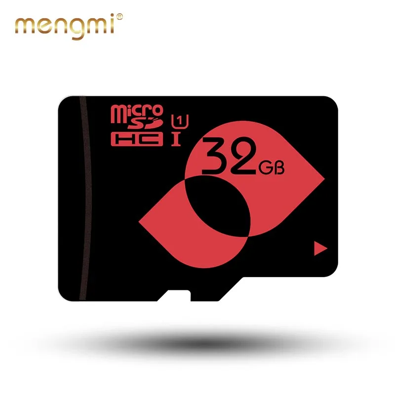32GB U1 Карта памяти MENGMI microSDHC класса 10 32 Гб TF/Flash Card UHS-I(U1/U3) micro SD карта с бесплатным адаптером для Kindle/Dash камеры - Емкость: 32GB U1