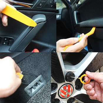 

12pcs Portable DIY Practical Universal Repair Exterior Panel Trim Car Audio Plastic Manual Removal Tool Set