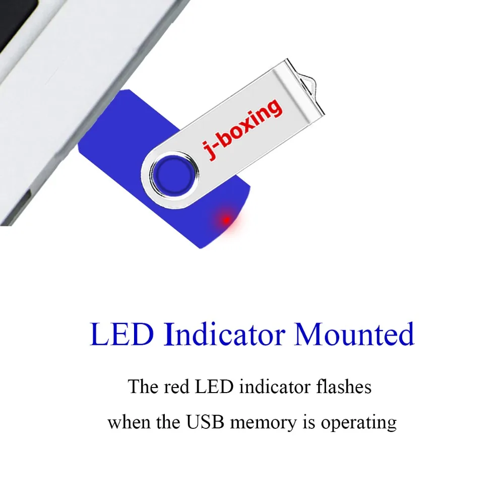 J-бокс USB Flash 64 ГБ 32 ГБ 16 ГБ 8 г 4 Гб металлическая флеш-ручка поворотный флеш-накопитель карта памяти флэш-накопитель для ПК ноутбука USB устройство синий