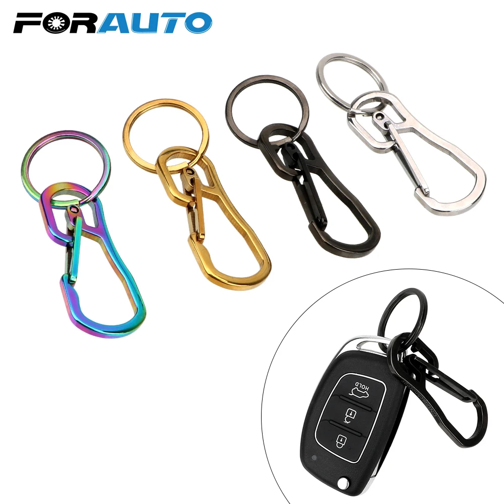 FORAUTO автомобильный брелок для ключей из нержавеющей стали, металлический брелок для ключей, мужской брелок для ключей в виде пояса, пряжки, аксессуары для интерьера