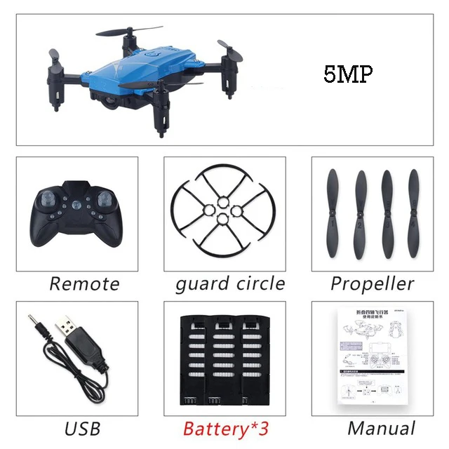 WI-FI FPV Камера HD удержания высоты Дополнительные мини-Дрон складной красочный удержания высоты Очки виртуальной реальности VR челнок Квадрокоптер с дистанционным управлением с 2mp Камера - Цвет: 2mp blue 3battery