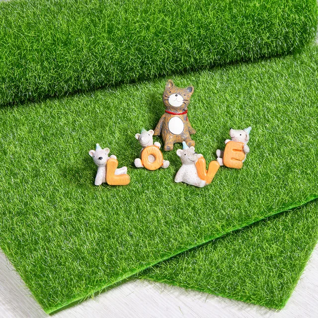 15/30cm Simulation Moss Grass Artificial Grass Green Plants DIY Mini Garden Material for Wedding Decoration Home Garden Supplies 3