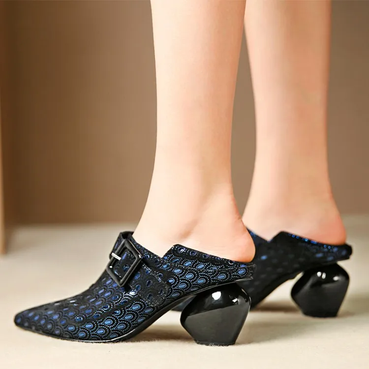 

2019 Fashion Spring And Autumn Pointed-Toe Lace-up Europe And America Deep Mouth Low Top Semi-high Heeled Thick with Women's Fas