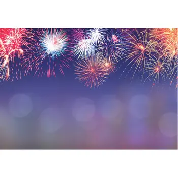 

Festive Backdrop Gorgeous Fireworks Photography Background Welcome the New Year Party Decoration Photo Booth Studio Props