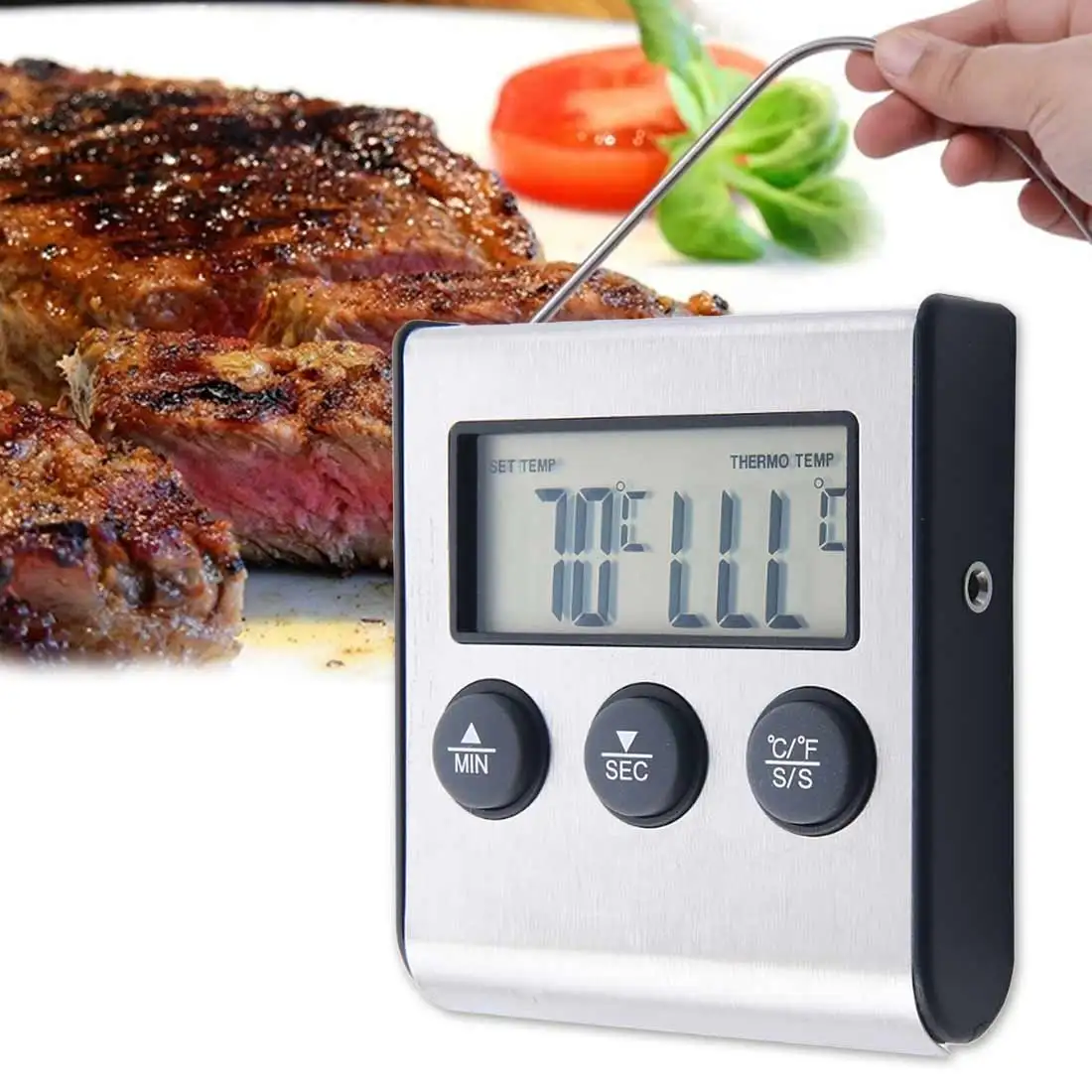 1 шт. цифровой термометр для духовки Кухонный Термометр приготовления пищи мяса