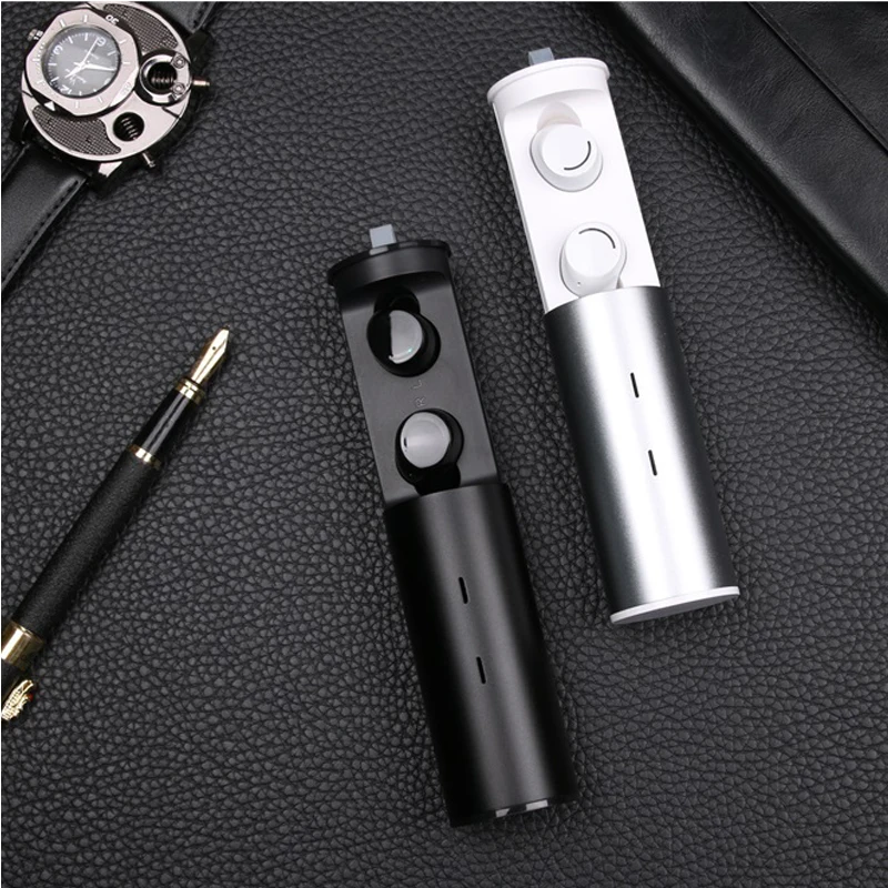 

TWS-29 Bluetooth 5.0 Earphones Stereo Wireless Earbuds Touch Control Waterproof Sports Headset with Pull-out Design Charging Box
