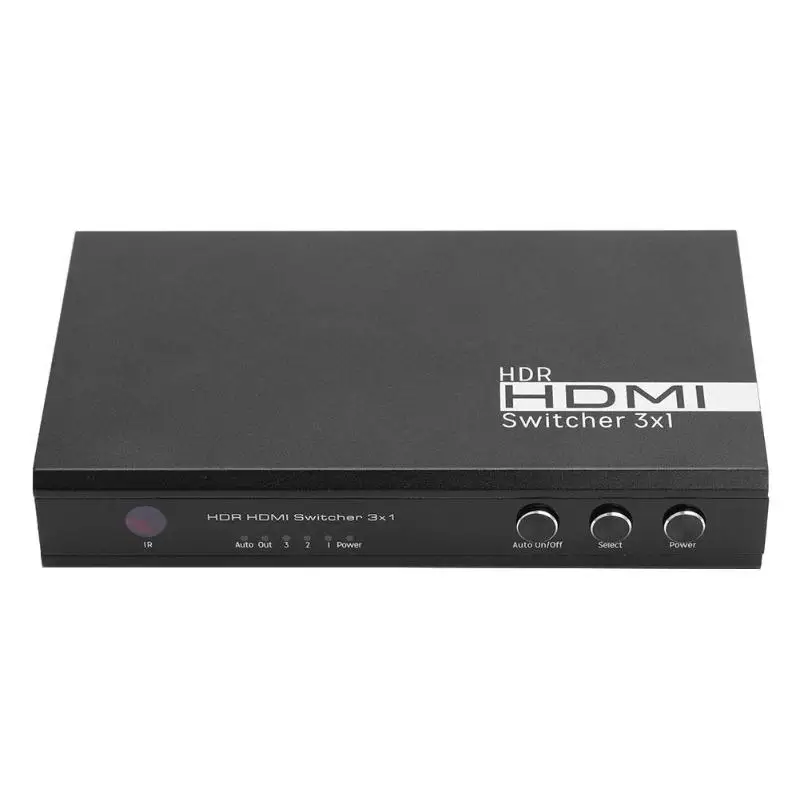 VK-S3 1080P HDMI коммутатор дистанционного управления 3 в 1 медиа-Сплиттер коробка практичная высокая производительность для Xbox PS3 спутникового ТВ