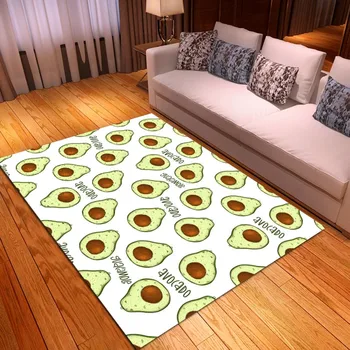 

Avocado Cartoon Kithchen Bathroom Rugs Fruit Home Decor Carpet for Living Room Bedroom Entrance Doormats Hallway Area Rug Custom
