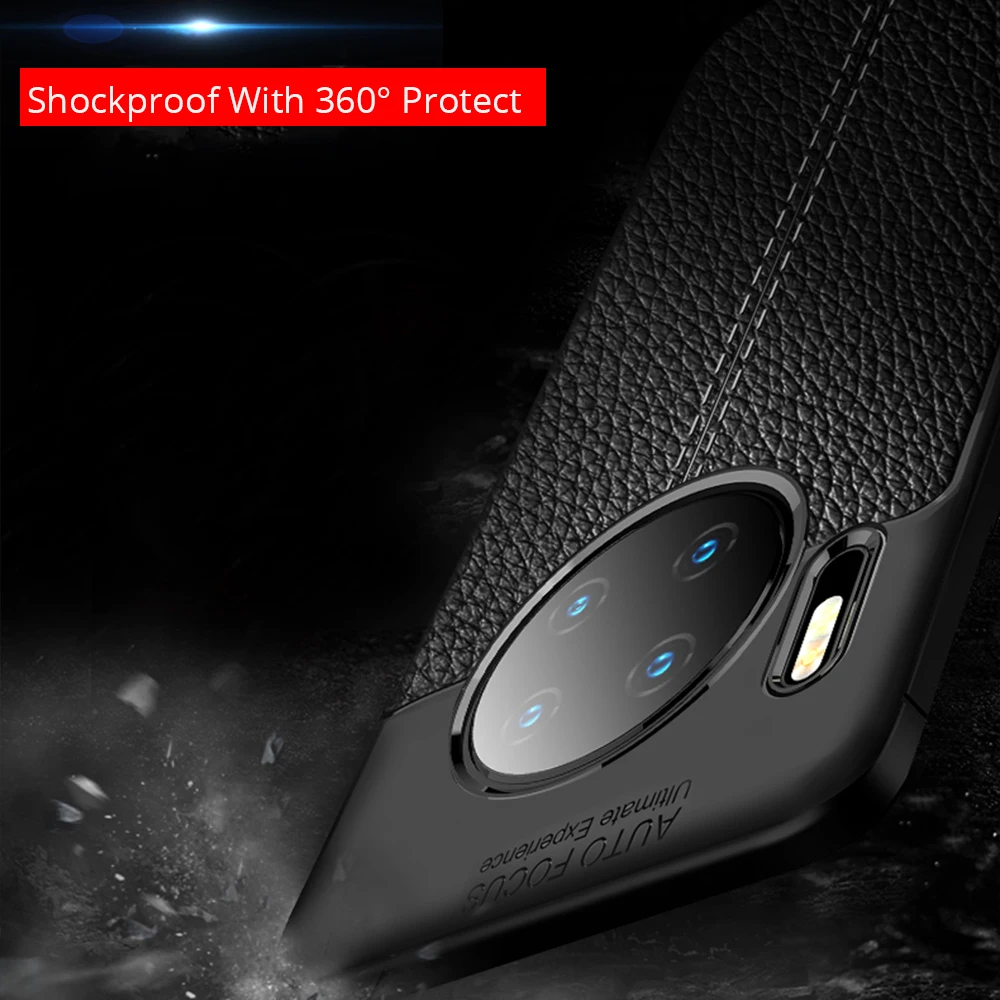 Кожаный чехол для huawei mate 30 mate 30 Pro, чехол, мягкий силиконовый бампер, чехол для телефона, чехол для huawei mate 30 Pro 20 Lite