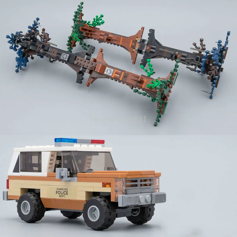 25010 странные вещи строительные блоки с перевернутым дном кирпичи детские игрушки