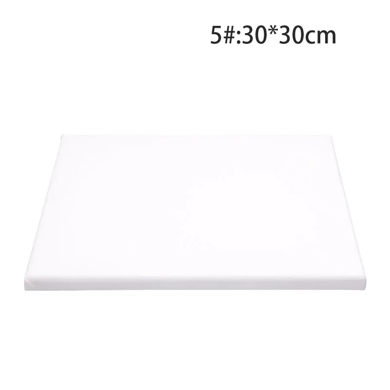 Белая пустая квадратная художница холст деревянная доска рамка для грунтованных масляные, акриловые краски - Цвет: 5