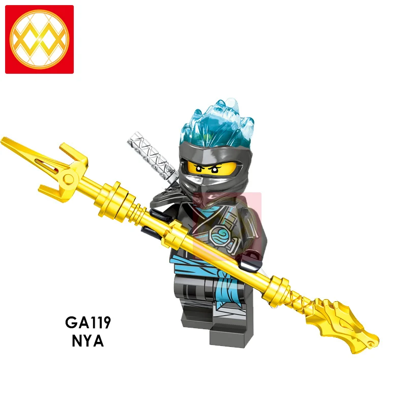 GA119 Игрушки ниндзя самурая X Mecha Akita Master Wu Mr. E Garmadon N-POP девушка PG1022 Nya Jay Cole Zane строительные блоки детские игрушки - Цвет: GA119