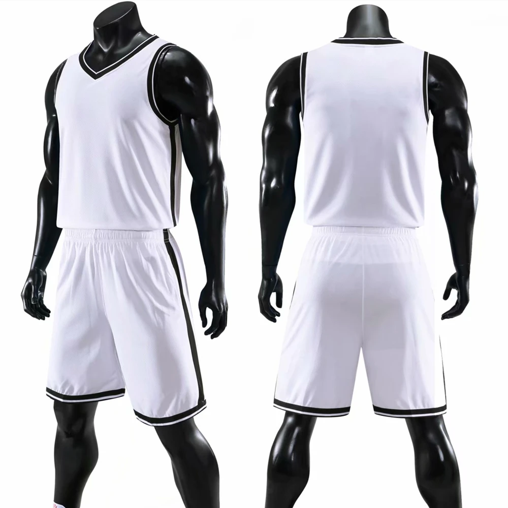 Basketball Jerseys Kids Adult Basketball Jersey Set Child Women & Men Basketball Clothes Shirt Double Pockets Shorts Training Uniform Sports Suit