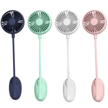 

Hands Free Neck Fan USB Rechargeable 3 Speed Car Flexible Baby Stroller Clip Fan