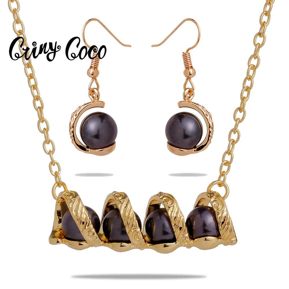 Новые дизайнерские Наборы украшений роскошные ожерелья для женщин модные Hawaiia золото Цвет спираль