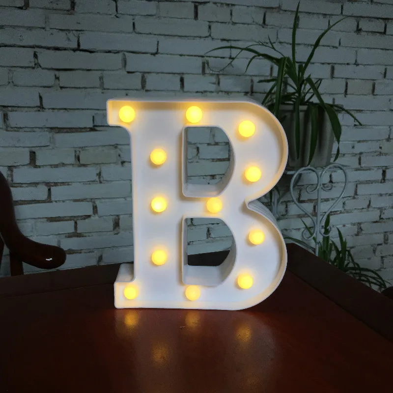 DIY 26 ABC струнный светильник для рождественской свадебной вечеринки декоративный