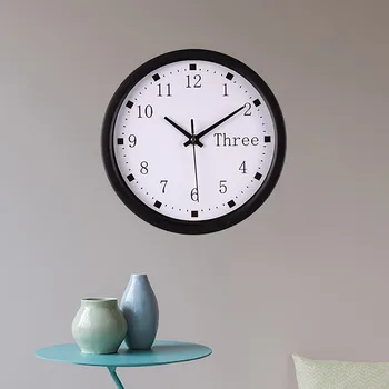

Classic Silent Sweep Wall Clock Modern Graceful Desk Creative Living Room Simple Digital Clock часы настенные#GH
