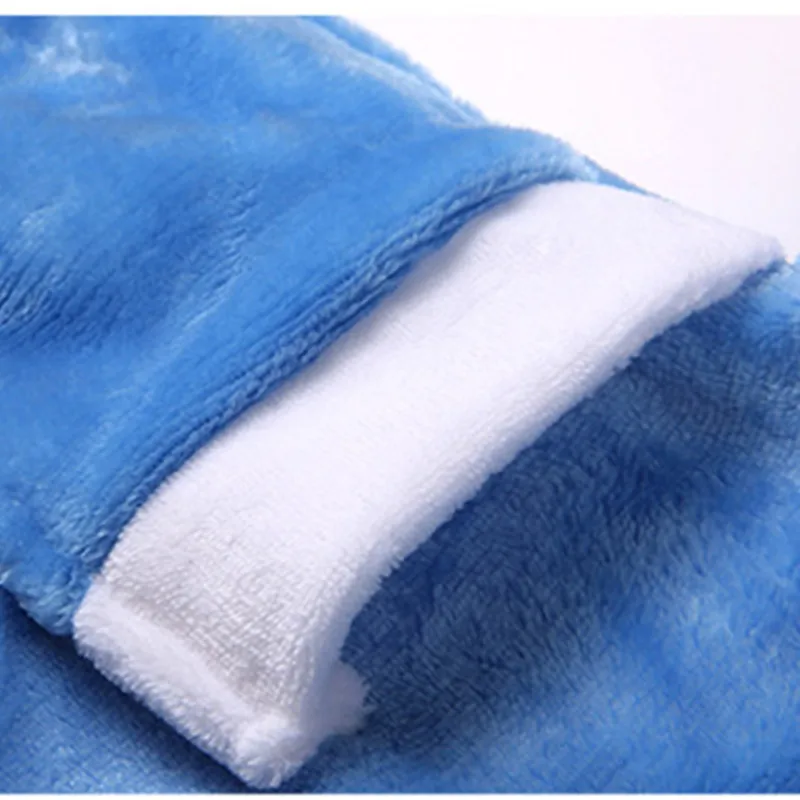 Boys Girls Bathrobes Children Hooded BabyTerry Winter Fleece Bath Robes Towel Kids Velvet Pajamas Gown