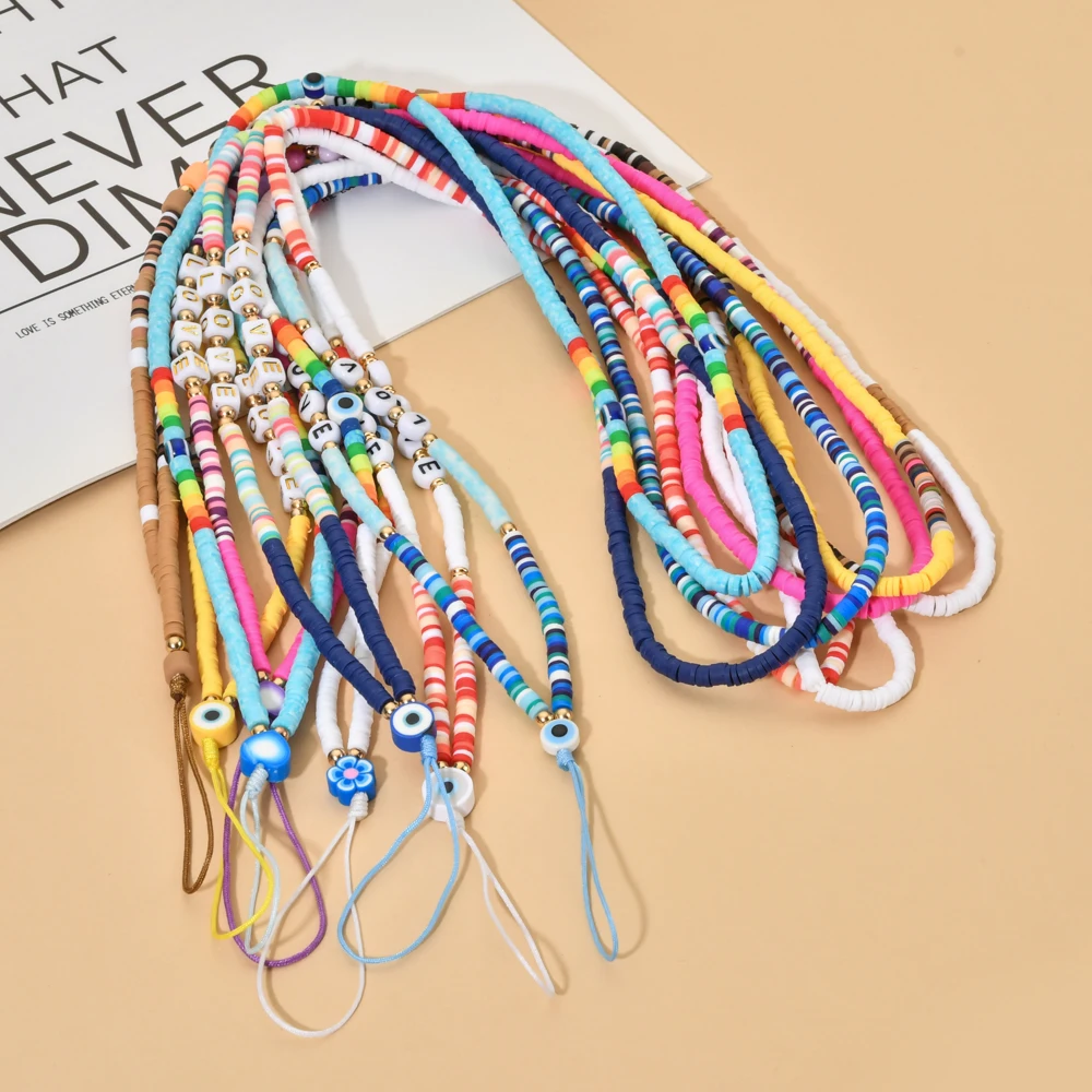 ZMZY Fashion Long Boho Mobile Phone Strap Lanyard Colorful Eye Beaded Rope for Cell Phone Case Hanging Phone Chain Jewelry - Image 3