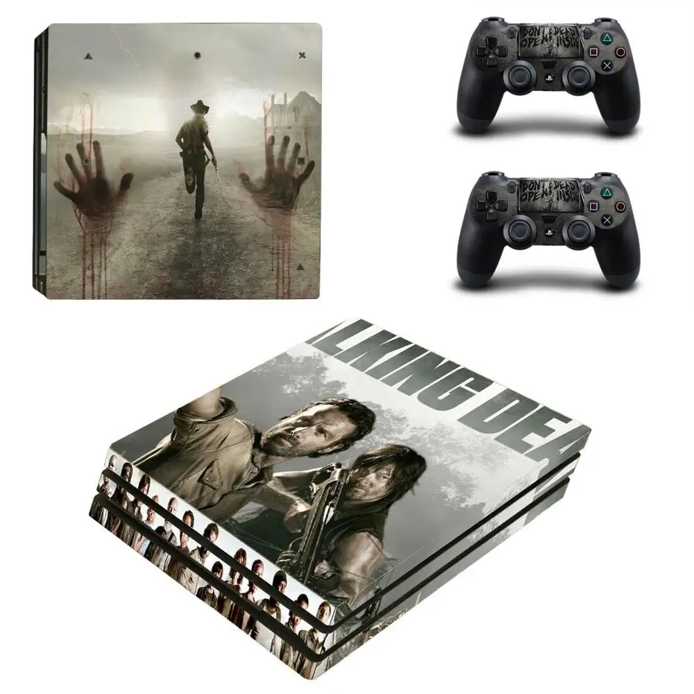 The Walking Dead PS4 Pro наклейка Play station 4 наклейки для кожи наклейки для playstation 4 PS4 Pro консоль и контроллер Скины Виниловые