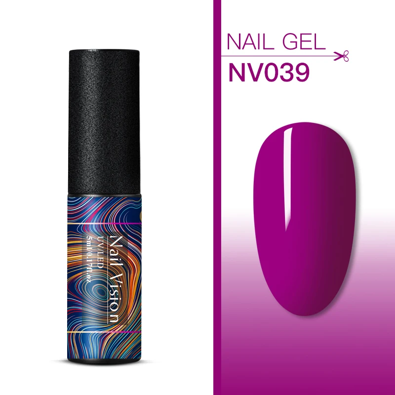 Nail Vision, 176 цветов, чистый цвет, набор гель-лаков, UV Vernis, полуперманентный, впитывающий, 5 мл, Гель-лак для ногтей, маникюра - Цвет: S06634