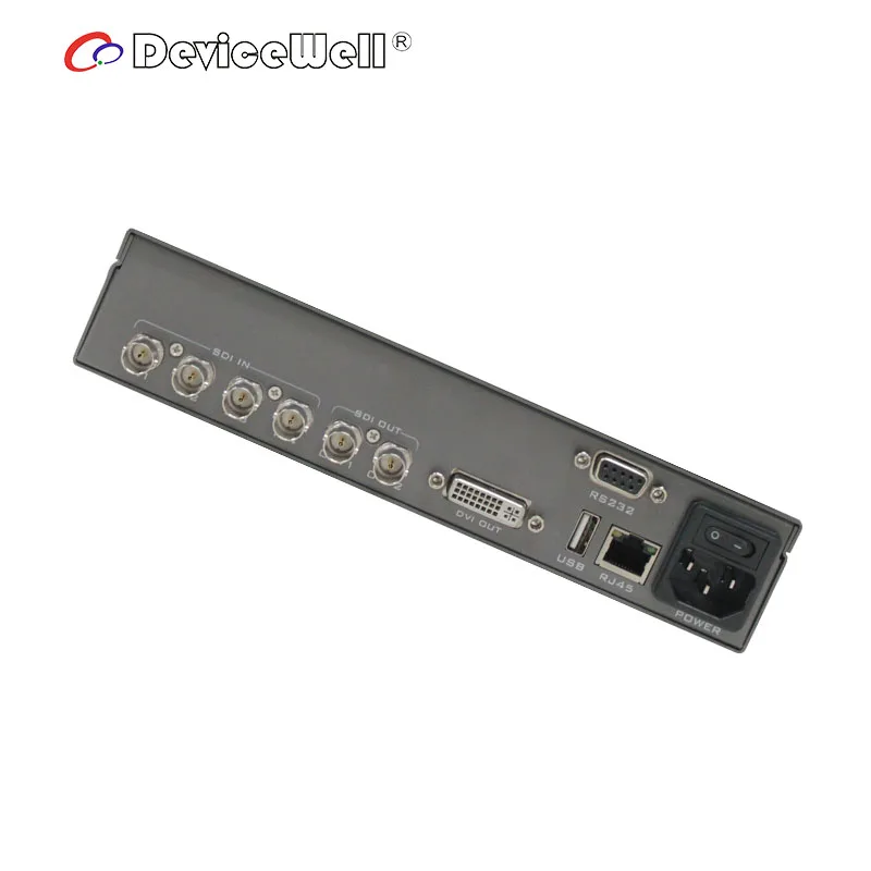 US $529.00 DeviceWell SE1104 Half 1U 4Screen Quad Screen Audio Visual SDI Multiview New LCD Suppoet Network RS232 RS485