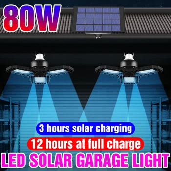 

Solar Smart Lamp Sensor 5V LED Street Light Waterproof Outdoor Lighting For Garage Bulb LED Deformable Lamp Solar Emergency Lamp