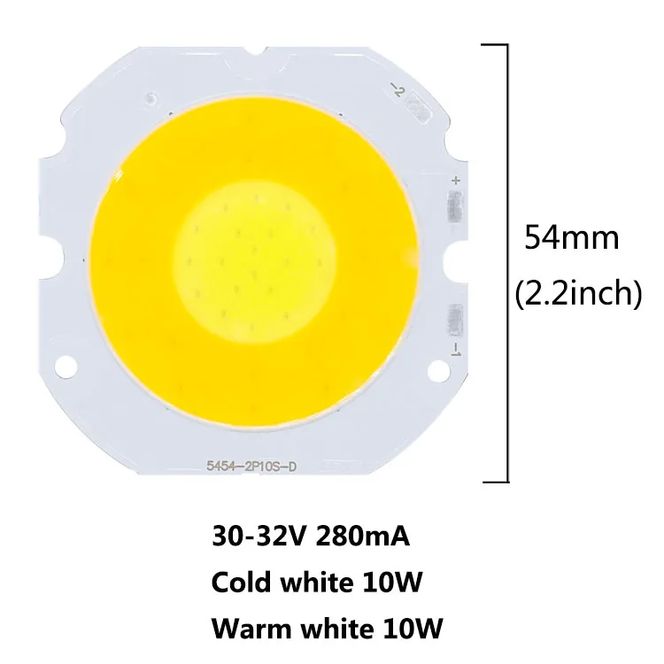 Two-color 20w 54mm Двухцветная круглая лампа 6 Вт/10 Вт/14 Вт/20 Вт/30 Вт/60 Вт, двойные лампы, светодиодный COB светильник, лампа, чип для светодиодной лампы, точечный светильник, светильник, диодные лампы - Испускаемый цвет: Two-color 20w 54mm