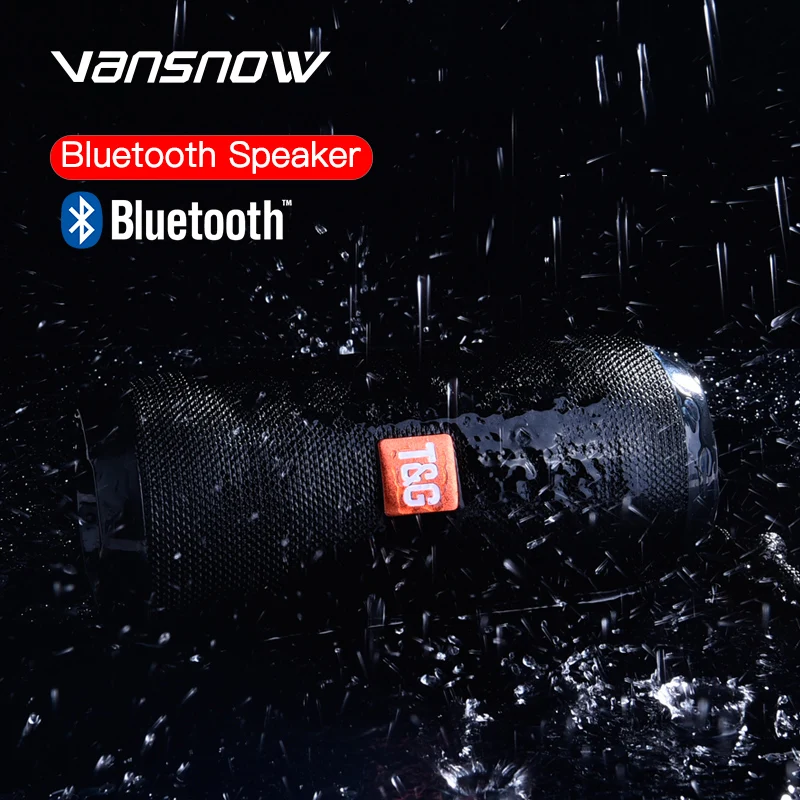

Hot TG117 Bluetooth Speaker 1200mAh Waterproof Portable Wireless Column Loudspeaker Box Support TF Card FM Radio Aux Input