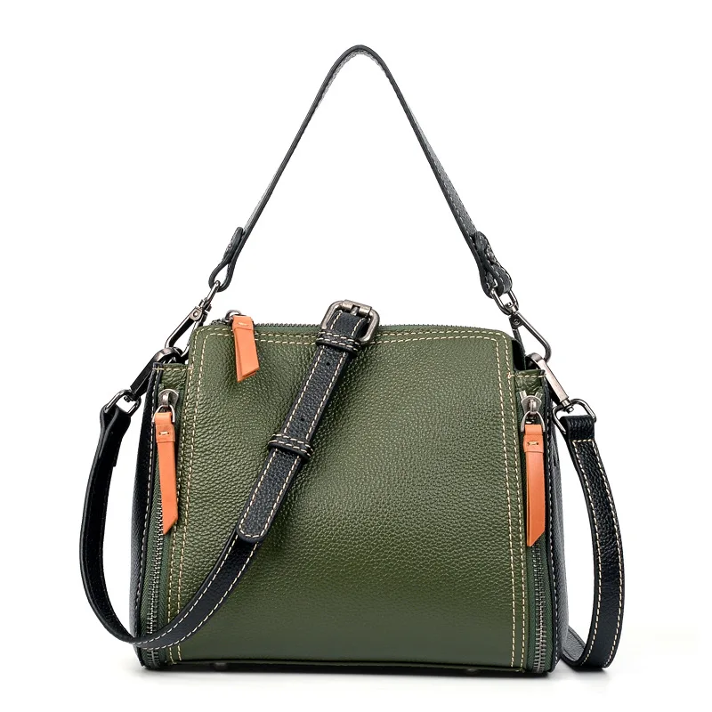 

Hot2019 new high-quality genuine leather fashion one shoulder Korean handbag women bagJIULIN